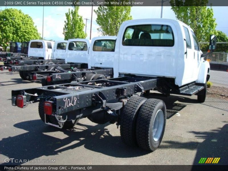 Summit White / Dark Pewter 2009 GMC C Series Topkick C4500 Crew Cab Chassis