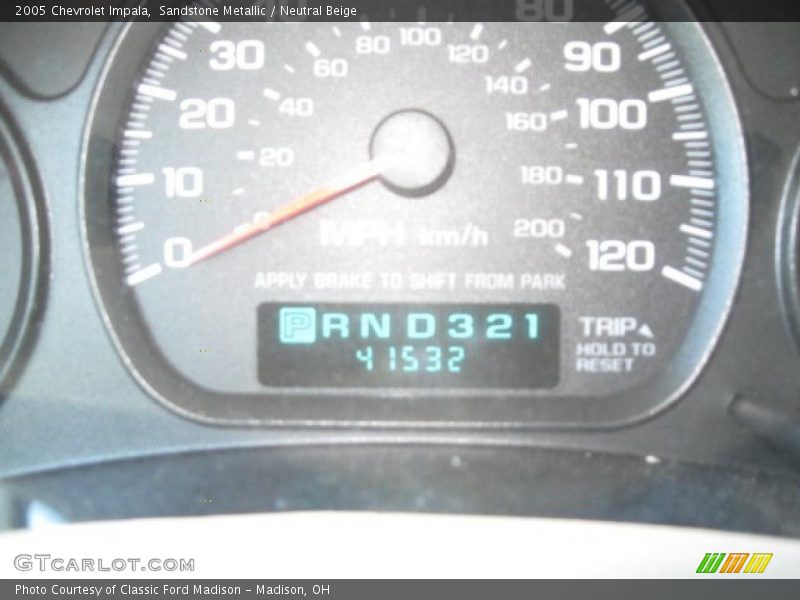 Sandstone Metallic / Neutral Beige 2005 Chevrolet Impala