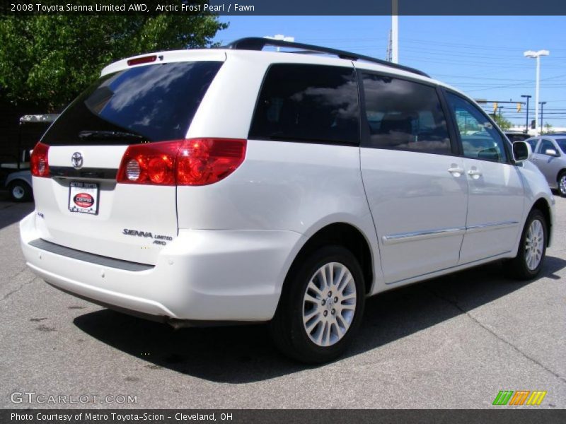 Arctic Frost Pearl / Fawn 2008 Toyota Sienna Limited AWD