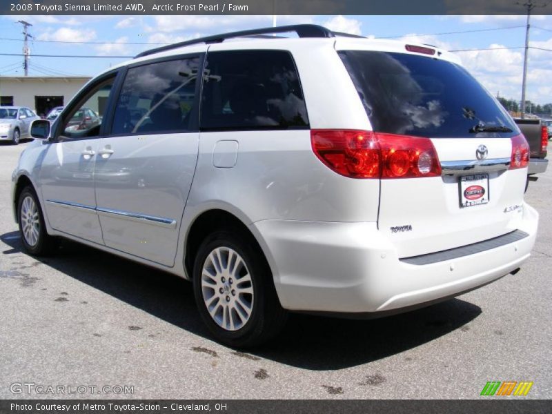 Arctic Frost Pearl / Fawn 2008 Toyota Sienna Limited AWD