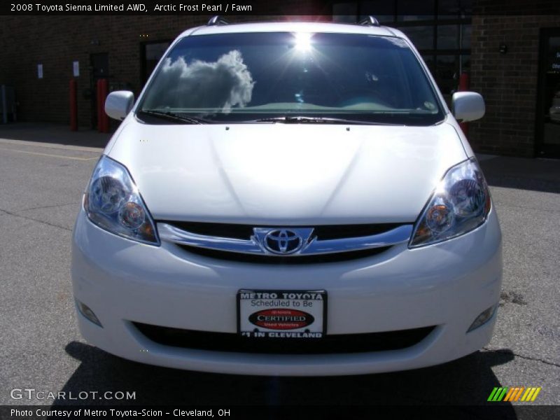 Arctic Frost Pearl / Fawn 2008 Toyota Sienna Limited AWD