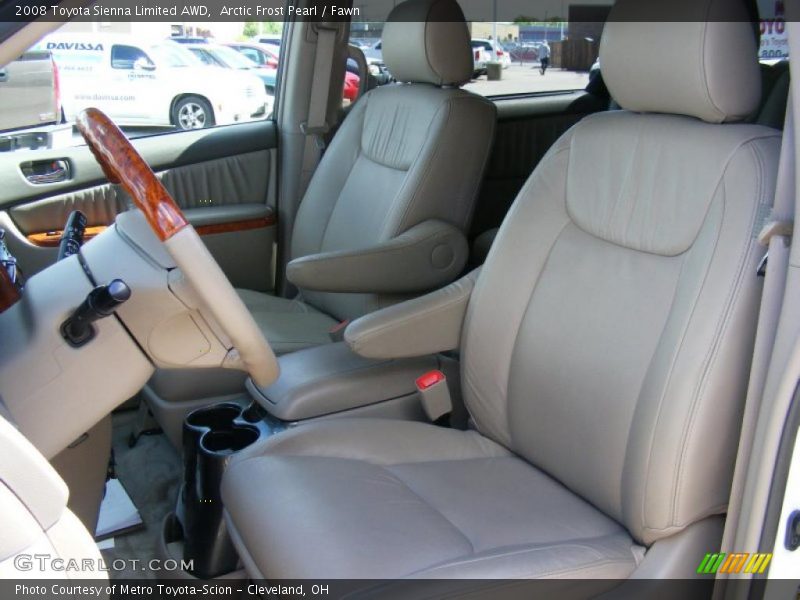 Arctic Frost Pearl / Fawn 2008 Toyota Sienna Limited AWD