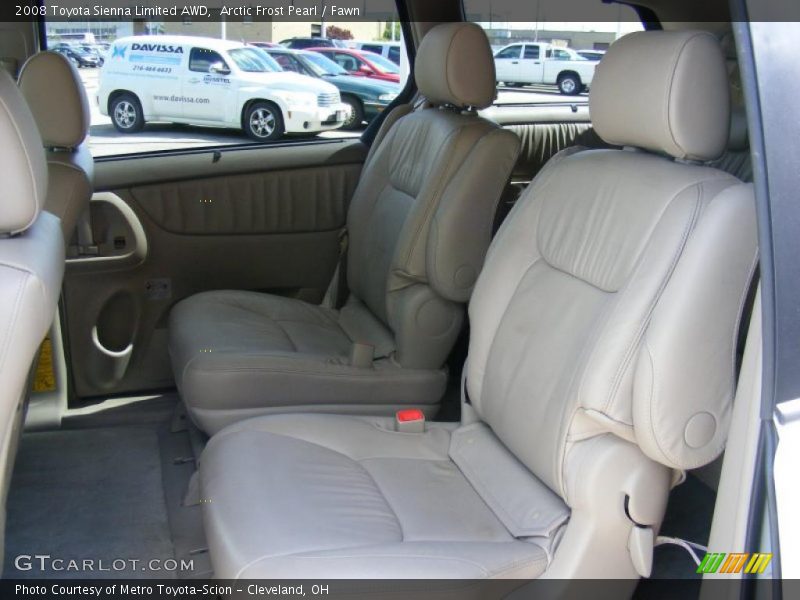 Arctic Frost Pearl / Fawn 2008 Toyota Sienna Limited AWD