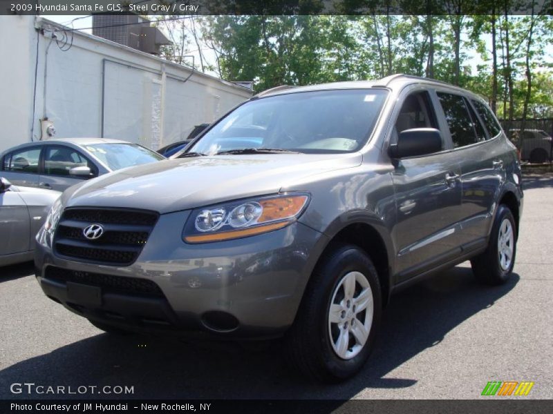 Steel Gray / Gray 2009 Hyundai Santa Fe GLS