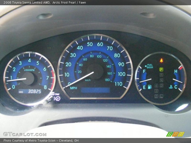 Arctic Frost Pearl / Fawn 2008 Toyota Sienna Limited AWD