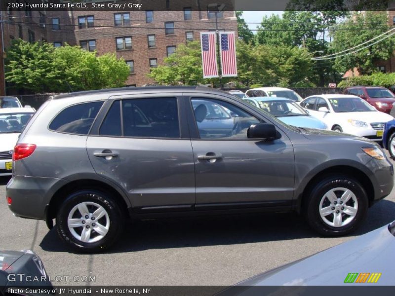 Steel Gray / Gray 2009 Hyundai Santa Fe GLS