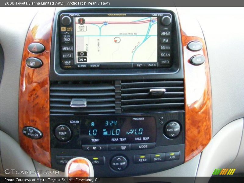 Arctic Frost Pearl / Fawn 2008 Toyota Sienna Limited AWD