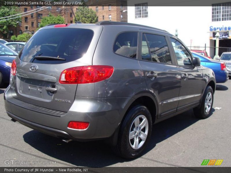 Steel Gray / Gray 2009 Hyundai Santa Fe GLS