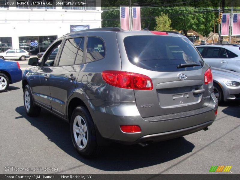 Steel Gray / Gray 2009 Hyundai Santa Fe GLS