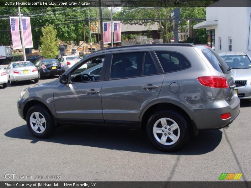 Steel Gray / Gray 2009 Hyundai Santa Fe GLS