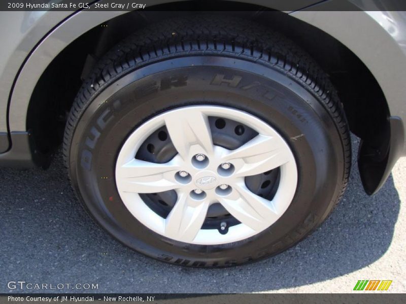 Steel Gray / Gray 2009 Hyundai Santa Fe GLS