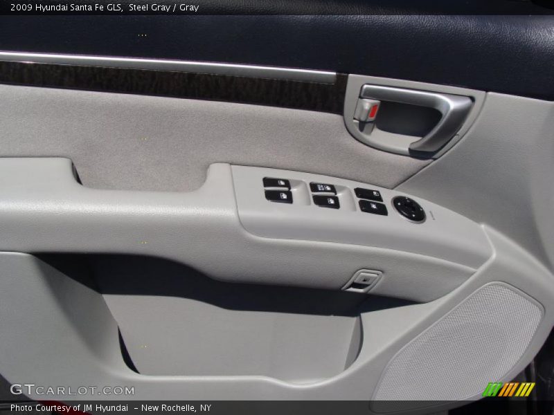 Steel Gray / Gray 2009 Hyundai Santa Fe GLS