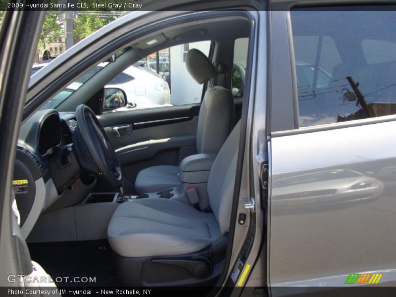 Steel Gray / Gray 2009 Hyundai Santa Fe GLS