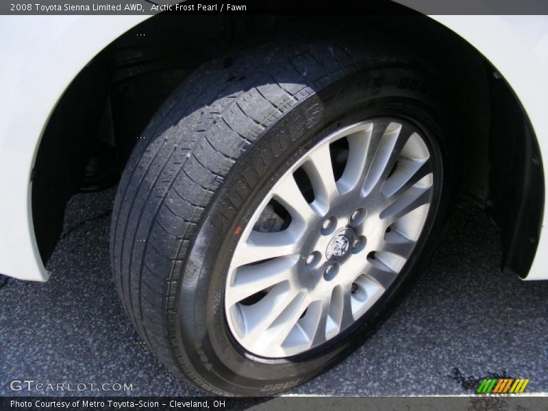 Arctic Frost Pearl / Fawn 2008 Toyota Sienna Limited AWD