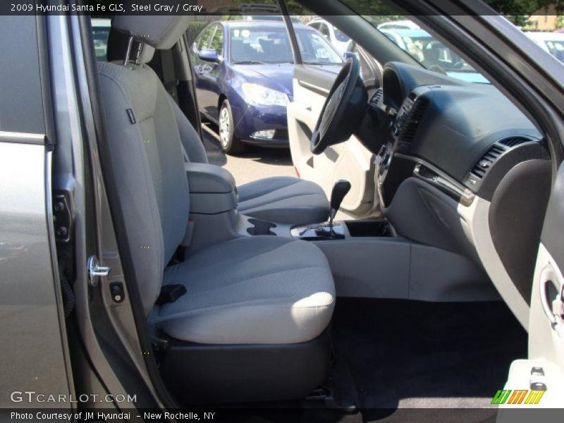 Steel Gray / Gray 2009 Hyundai Santa Fe GLS