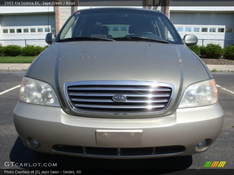 Sage Green / Beige 2003 Kia Sedona EX