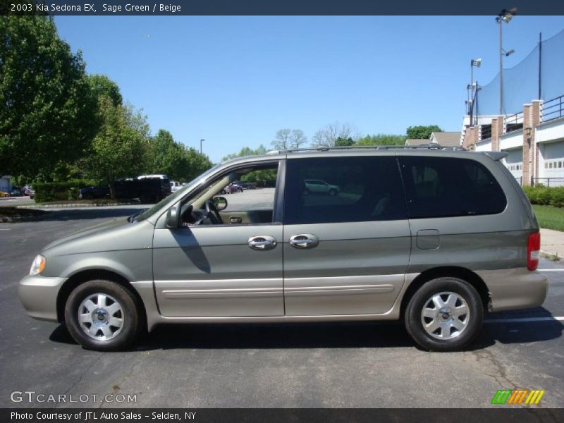 Sage Green / Beige 2003 Kia Sedona EX
