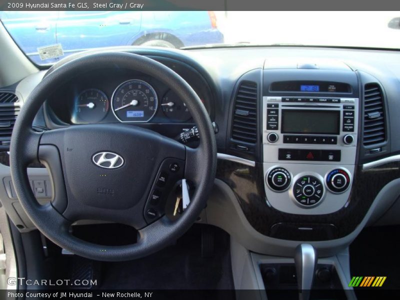 Steel Gray / Gray 2009 Hyundai Santa Fe GLS