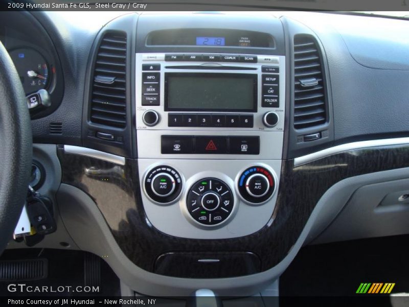 Steel Gray / Gray 2009 Hyundai Santa Fe GLS