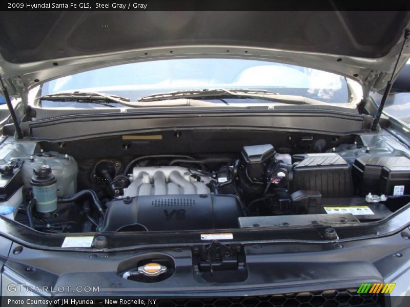 Steel Gray / Gray 2009 Hyundai Santa Fe GLS