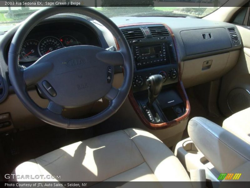 Sage Green / Beige 2003 Kia Sedona EX