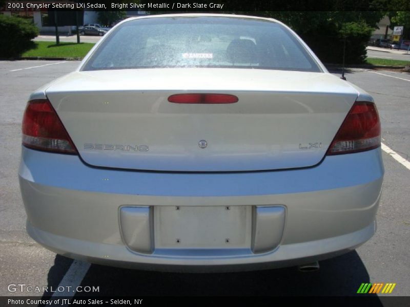 Bright Silver Metallic / Dark Slate Gray 2001 Chrysler Sebring LXi Sedan