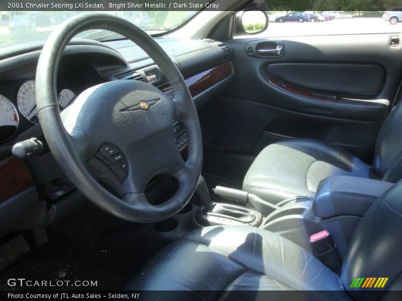 Bright Silver Metallic / Dark Slate Gray 2001 Chrysler Sebring LXi Sedan
