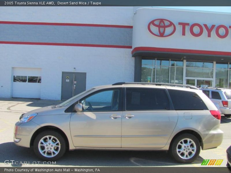 Desert Sand Mica / Taupe 2005 Toyota Sienna XLE AWD
