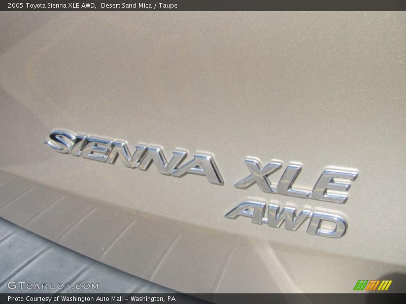 Desert Sand Mica / Taupe 2005 Toyota Sienna XLE AWD
