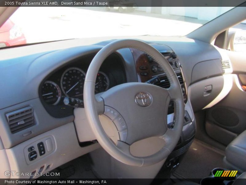 Desert Sand Mica / Taupe 2005 Toyota Sienna XLE AWD