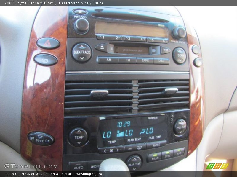 Desert Sand Mica / Taupe 2005 Toyota Sienna XLE AWD