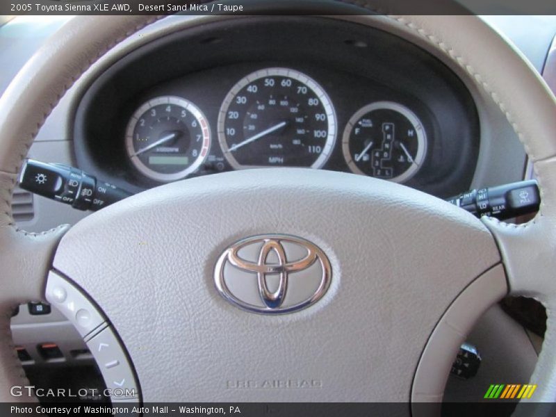 Desert Sand Mica / Taupe 2005 Toyota Sienna XLE AWD