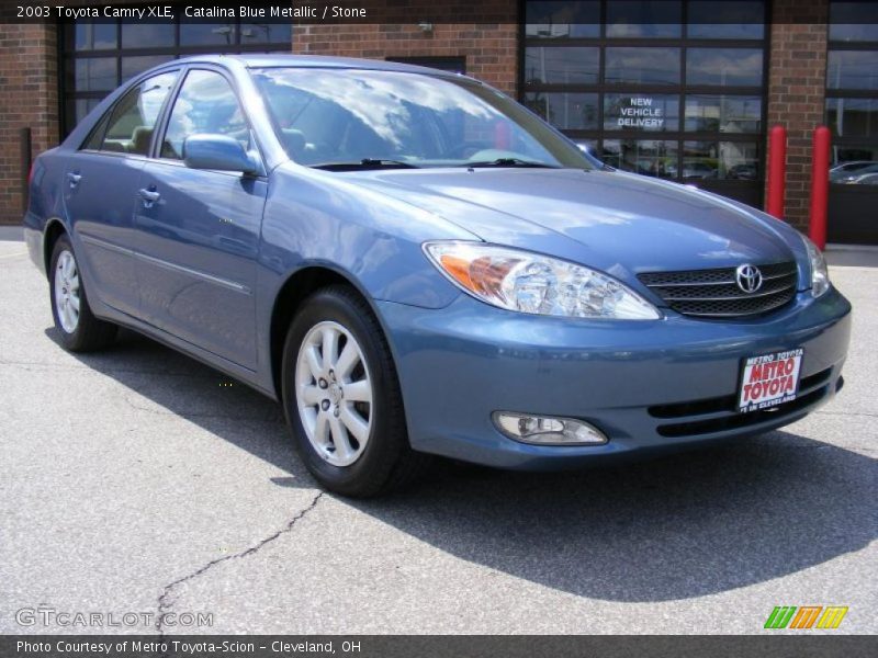 Catalina Blue Metallic / Stone 2003 Toyota Camry XLE