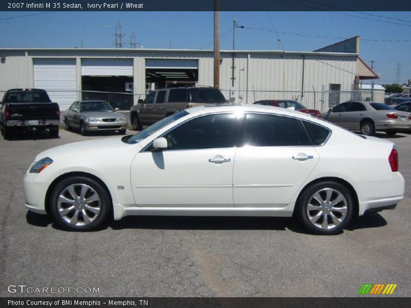 Ivory Pearl / Wheat 2007 Infiniti M 35 Sedan