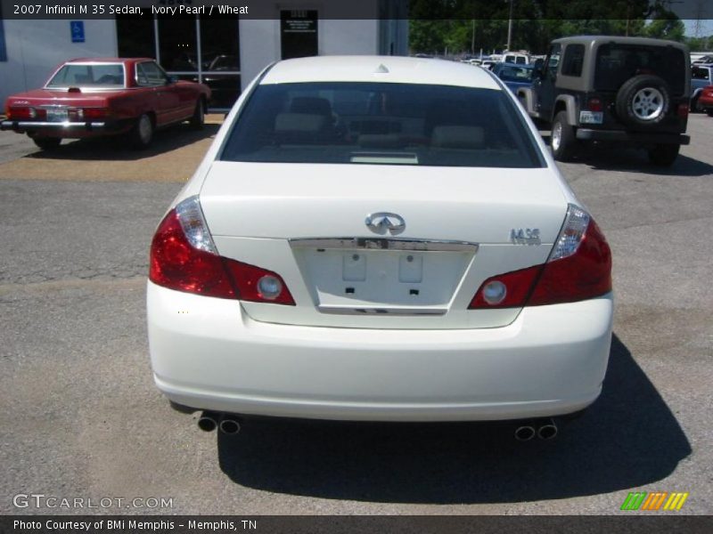 Ivory Pearl / Wheat 2007 Infiniti M 35 Sedan