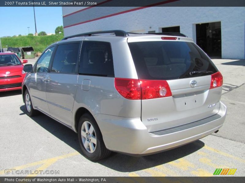 Silver Shadow Pearl / Stone 2007 Toyota Sienna LE