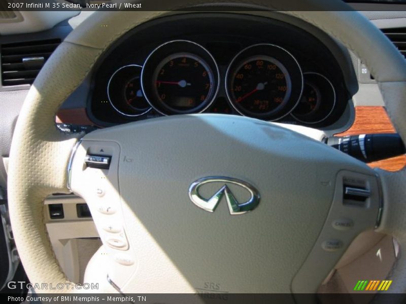 Ivory Pearl / Wheat 2007 Infiniti M 35 Sedan