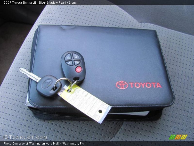 Silver Shadow Pearl / Stone 2007 Toyota Sienna LE