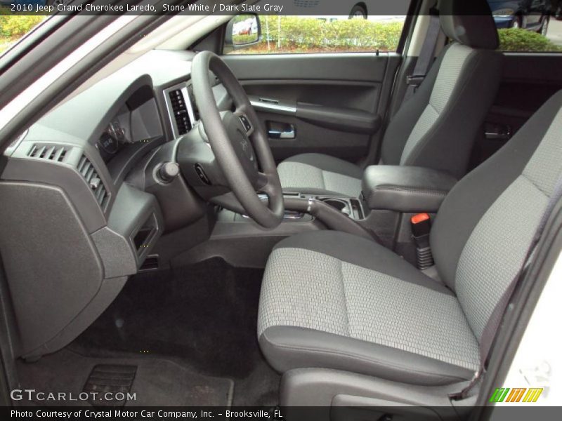Stone White / Dark Slate Gray 2010 Jeep Grand Cherokee Laredo