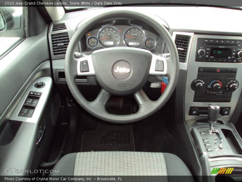 Stone White / Dark Slate Gray 2010 Jeep Grand Cherokee Laredo