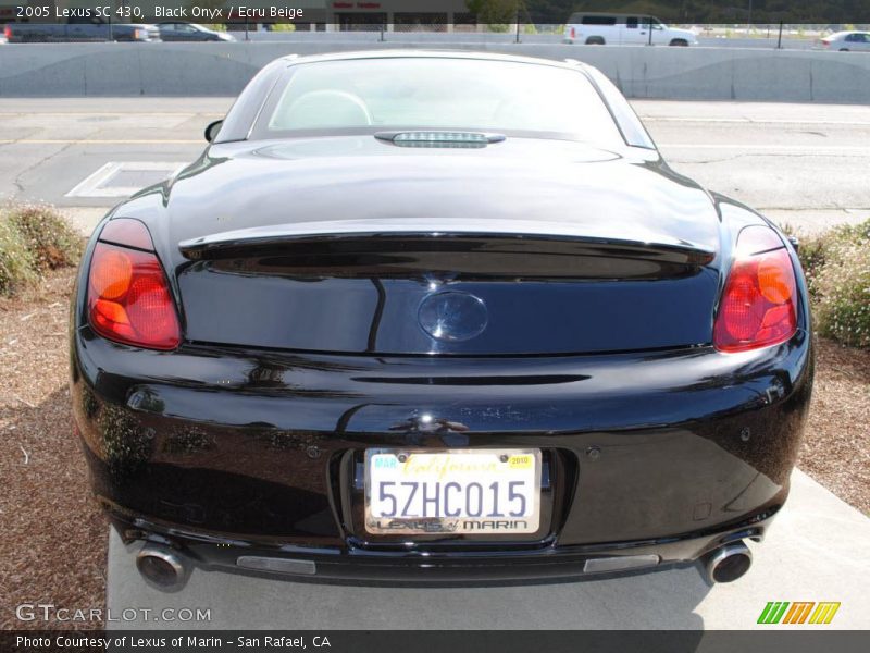 Black Onyx / Ecru Beige 2005 Lexus SC 430