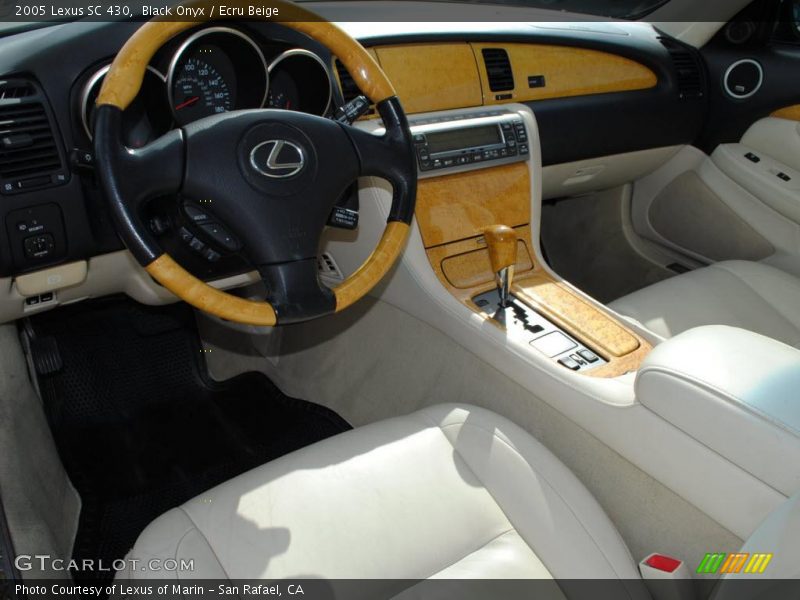 Black Onyx / Ecru Beige 2005 Lexus SC 430