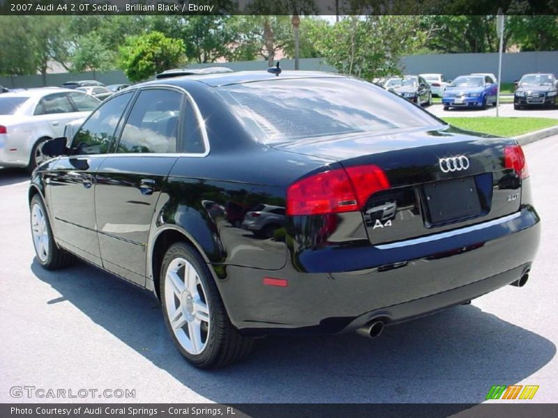 Brilliant Black / Ebony 2007 Audi A4 2.0T Sedan