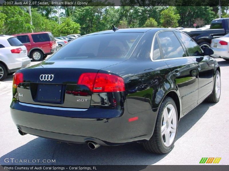 Brilliant Black / Ebony 2007 Audi A4 2.0T Sedan