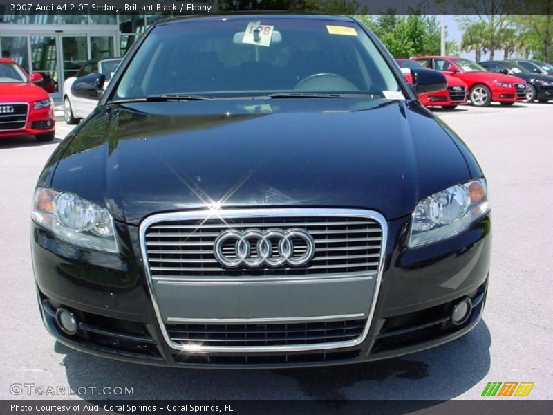 Brilliant Black / Ebony 2007 Audi A4 2.0T Sedan