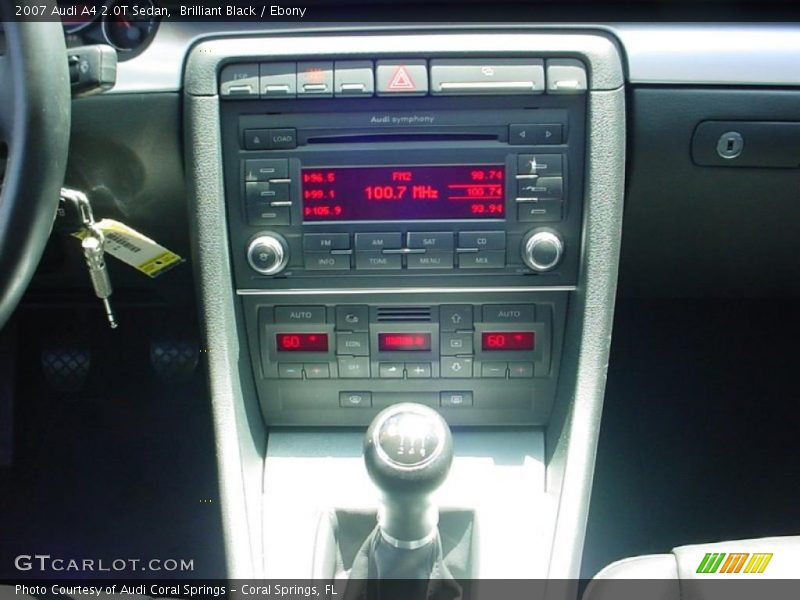 Brilliant Black / Ebony 2007 Audi A4 2.0T Sedan