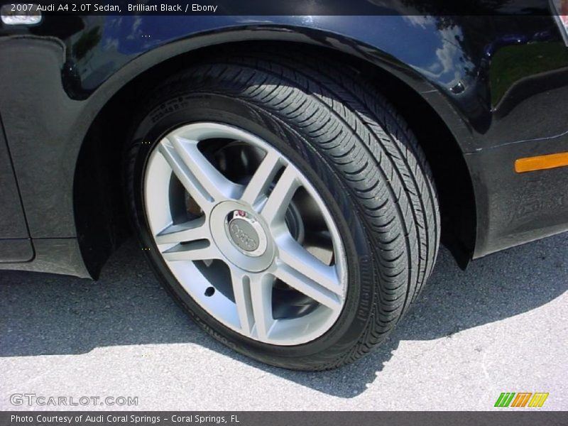 Brilliant Black / Ebony 2007 Audi A4 2.0T Sedan