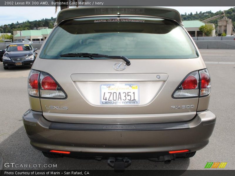 Burnished Gold Metallic / Ivory 2002 Lexus RX 300 AWD