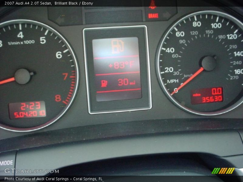 Brilliant Black / Ebony 2007 Audi A4 2.0T Sedan