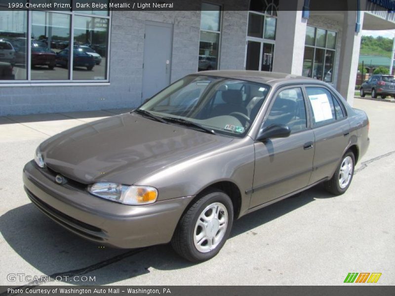 Dark Beige Metallic / Light Neutral 1999 Chevrolet Prizm